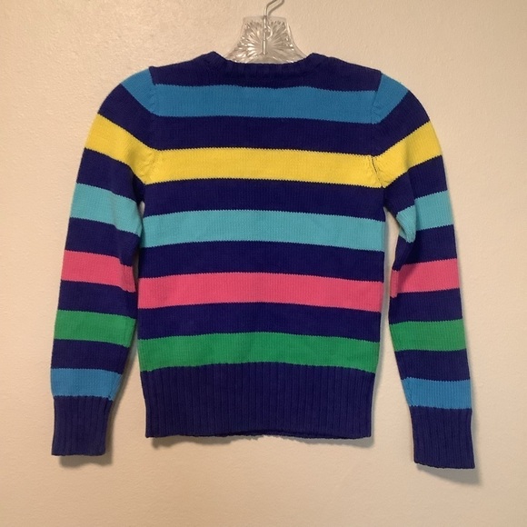 The children’s place NWT medium 7/8 retro striped multi color pullover sweater - Picture 7 of 8